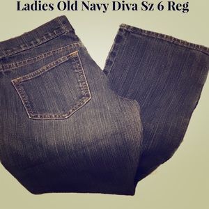 Old Navy Women’s Sz 6 Reg Diva Blue Jeans
